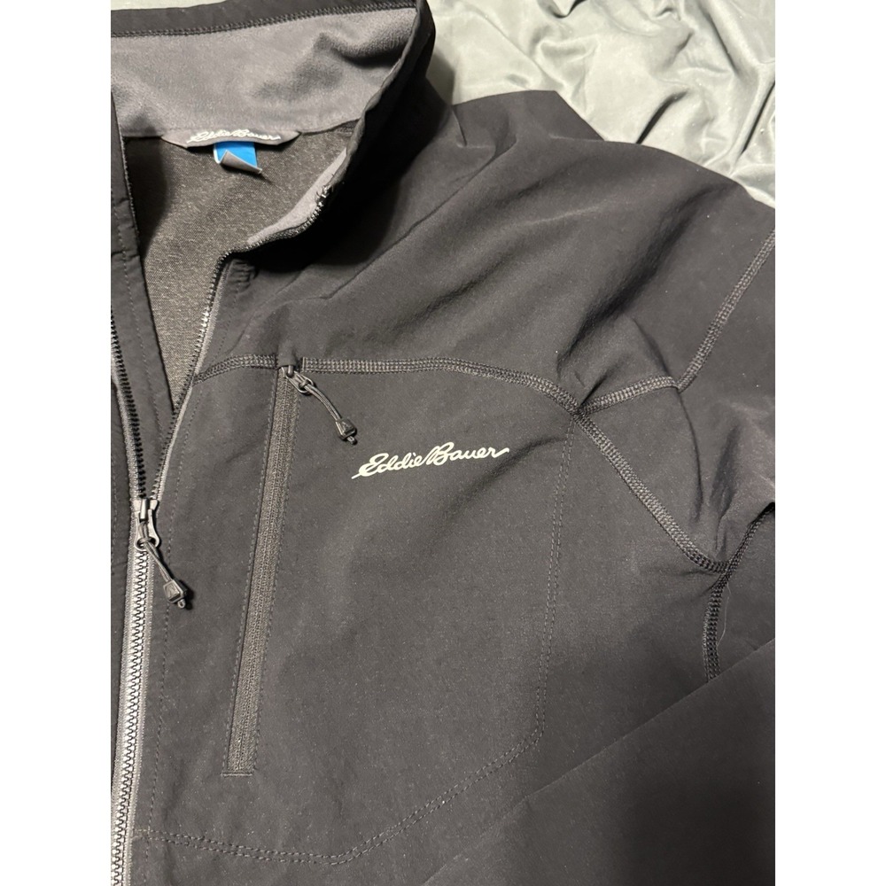 Eddie Bauer Men's First Ascent Black Soft Shell Full Zip Jacket Size XL - Picture 2 of 10